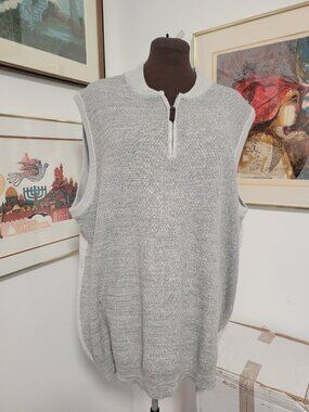 Roundtree & Yorke Knit Grey Vest Size XLT